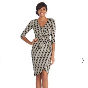 White House Black Market Faux Wrap Dress